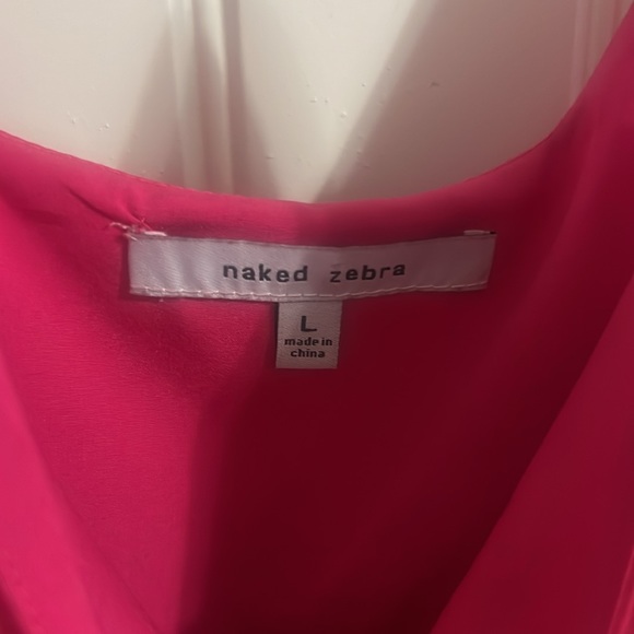 Naked Zebra Pink Slip Dress - Picture 3 of 4